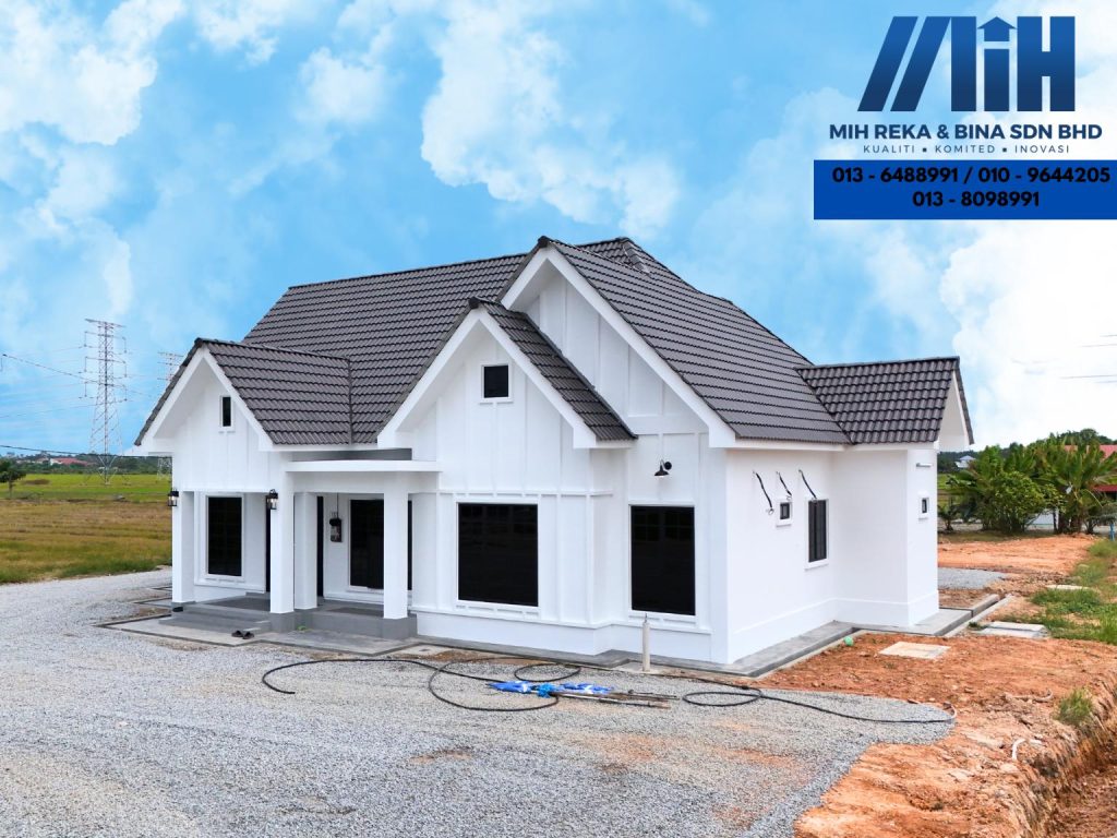 BANGLO SETINGKAT  5 BILIK 3 BILIK AIR(1630KPS) MIH REKA & BINA