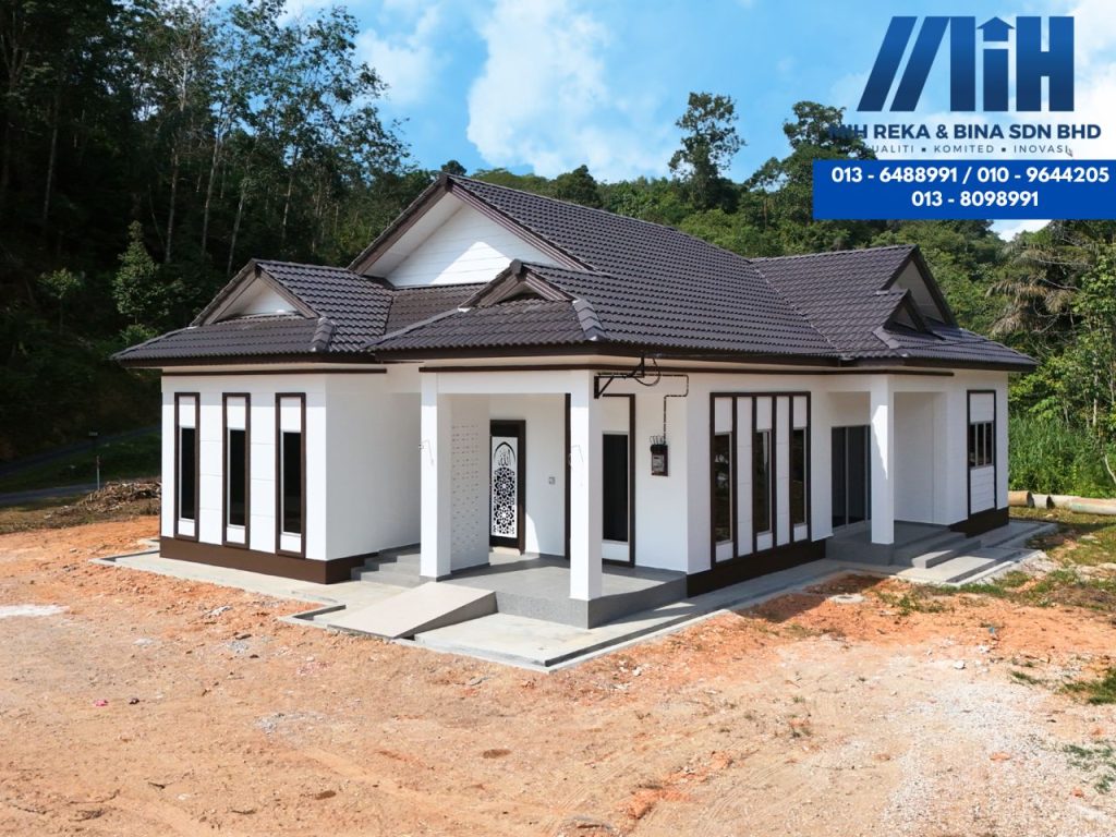 BANGLO  SETINGKAT  5 BILIK 3 BILIK (1804KPS) MIH REKA & BINA